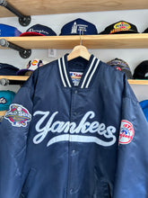 Load image into Gallery viewer, Vintage Majestic 2001 New York Yankees World Series Patch Dugout Jacket 2XL
