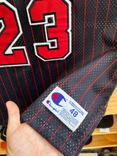 Load image into Gallery viewer, Vintage 90s Champion Chicago Bulls Jordan Pinstripe Authentic Jersey Sz 48 XL
