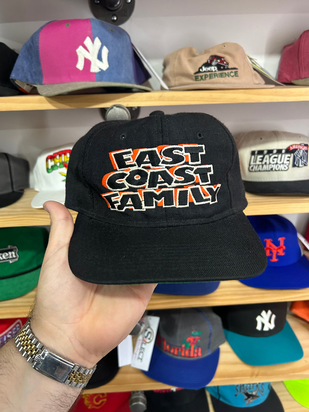 Vintage 90s East Coast Family Michael Bivins Rap R&B Promo SnapBack Hat