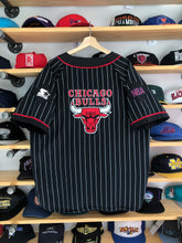 Load image into Gallery viewer, Vintage Starter Chicago Bulls Pinstripe Baseball Jersey Size XL
