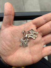 Load image into Gallery viewer, Vintage New York Yankees .925 Silver Diamond Cut Pendant Charm
