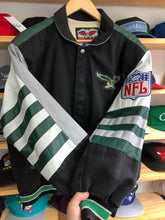 Load image into Gallery viewer, Vintage Jeff Hamilton Philadelphia Eagles Varsity Bomber Jacket Size Medium
