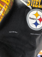 Load image into Gallery viewer, Vintage 1994 Magic Johnson’s Tees Pittsburgh Steelers Goal Post Tee Size L/XL
