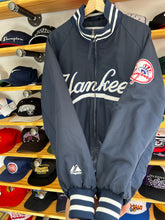 Load image into Gallery viewer, Vintage Majestic New York Yankees Dugout Script Jacket Medium
