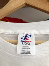 Load image into Gallery viewer, Deadstock Vintage Logo Athletic Yankees VS Mets 2000 Subway Series WS Long Sleeve Tee Size XL

