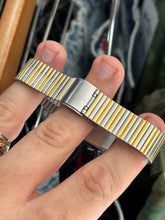 Load image into Gallery viewer, Vintage 1983 Seiko Tri-Tone Zebra Mens Tank Quartz Watch

