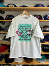 Load image into Gallery viewer, Vintage 90s Safe Sex / Racing Parody Tee L / XL
