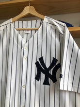 Load image into Gallery viewer, Vintage Russell Athletic New York Yankees Blank Pinstripe Authentic Jersey Size 52/2XL
