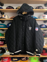 Load image into Gallery viewer, Vintage Starter Los Angeles Raiders Quilted Puffer Jacket Size Large
