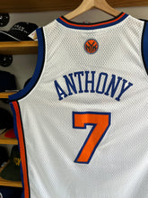 Load image into Gallery viewer, Adidas New York Knicks Latin Night Carmelo Anthony Swingman Jersey Large
