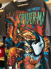 Load image into Gallery viewer, Vintage Spider-Man Venom Resurreccion Mexican Bootleg AOP Tee XL
