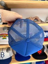 Load image into Gallery viewer, Vintage Yankees Royal Blue Foam Mesh Trucker Custom Snapback

