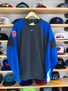 2015 Nike New York Knicks Center Swoosh Crewneck Size Large