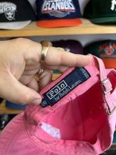 Load image into Gallery viewer, Vintage Ralph Lauren Pink Long Bill Spellout Strapback Hat
