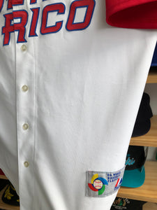 Vintage 2006 Majestic WBC Team Puerto Rico Blank Jersey Size Large
