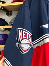 Load image into Gallery viewer, Deadstock Vintage Logo Athletic New Jersey Nets Puffer Jacket Size XL
