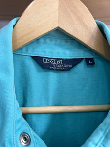 Vintage Polo Ralph Lauren Tiffany Blue Harrington Jacket Large