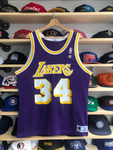 Load image into Gallery viewer, Vintage Champion Los Angeles Lakers Shaquille O’Neal Jersey Size 44/Large
