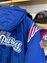 Load image into Gallery viewer, Vintage Apex New England Patriots Full Zip Patchwork Jacket Medium
