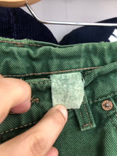 Load image into Gallery viewer, Vintage 1990’s Levi’s 554 Overdyed Green Denim Jeans Size 36x32
