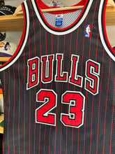 Load image into Gallery viewer, Vintage 90s Champion Chicago Bulls Jordan Pinstripe Authentic Jersey Sz 48 XL

