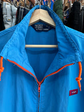 Load image into Gallery viewer, Vintage Polo Ralph Lauren Teal / Orange Badge Windbreaker Jacket Large
