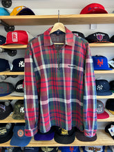 Load image into Gallery viewer, Vintage Ralph Lauren Polo Sport Cotton Plaid Half Zip Pullover Medium

