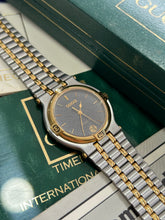 Load image into Gallery viewer, Vintage 1989 GUCCI 9000M Men’s Two Tone Quartz Watch New in Box

