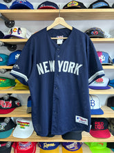 Load image into Gallery viewer, Vintage New York Yankees Majestic Batting Practice Spellout Jersey XL
