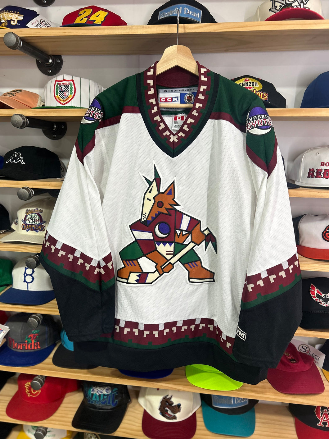 Vintage 90s CCM Arizona Coyotes Kachina Jersey Large