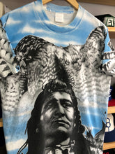 Load image into Gallery viewer, Vintage Indian Chief &amp; Eagle AOP Tee Size M/L
