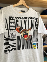 Load image into Gallery viewer, Vintage 1991 Warner Bros. Taz High Flying Slam Dunk Tee Size Large
