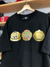 Load image into Gallery viewer, Vintage WWE Champion Belts Threesome Wrestling Tee Size XL
