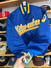 Load image into Gallery viewer, Vintage Deadstock Milwaukee Brewers Starter Satin Jacket Large NWT
