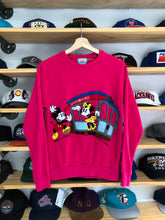 Load image into Gallery viewer, Vintage Sunday Comics Mickey &amp; Minnie Mouse San Francisco Crewneck Women’s Size Medium
