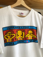 Load image into Gallery viewer, Vintage Keith Haring AIDS Awareness Art Tee Size XL

