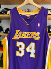 Load image into Gallery viewer, Vintage Nike Shaquille O’Neal Los Angeles Lakers Purple Authentic Jersey 48 XL
