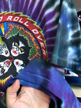 Load image into Gallery viewer, Vintage 1996 Kiss Rock And Roll Over Tour Tie Dye Tee Size XL

