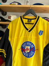 Load image into Gallery viewer, Vintage Ruff Ryders Dirty Denim Black / Yellow Jersey XL

