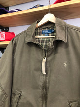 Load image into Gallery viewer, Vintage Polo Ralph Lauren Military Style Plaid Lined Bomber Jacket Size Medium
