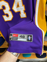 Load image into Gallery viewer, Vintage Nike Shaquille O’Neal Los Angeles Lakers Purple Authentic Jersey 48 XL
