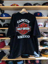 Load image into Gallery viewer, Vintage Harley Davidson Spellout Cancun Mexico Tee Size 2XL

