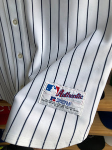 Vintage Russell Athletic New York Yankees Blank Pinstripe Authentic Jersey Size 52/2XL