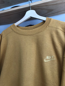 Vintage Nike Mini Logo Pullover Mustard Crewneck Size 2XL