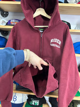 Load image into Gallery viewer, Vintage Rider Basketball Camber Thick Reverse Weave Full Zip Hoodie Medium
