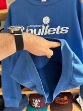 Load image into Gallery viewer, Vintage Russell Athletic Washington Bullets Team Issued Warmup Crewneck Large
