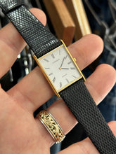 Load image into Gallery viewer, Vintage 1985 Seiko Lassale Men’s Gold Ultra Thin Tank Watch
