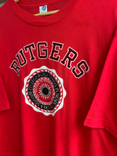 Load image into Gallery viewer, Vintage 80s Artex Rutgers University Tee Size XL
