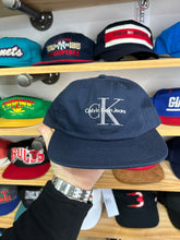 Load image into Gallery viewer, Vintage 90s Calvin Klein CK Navy Low Profile SnapBack
