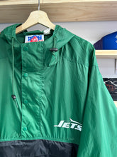 Load image into Gallery viewer, Vintage 90s New York Jets Half Zip Pullover Windbreaker XL
